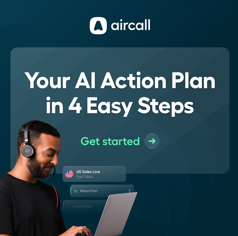 4-step AI Action Plan carousel